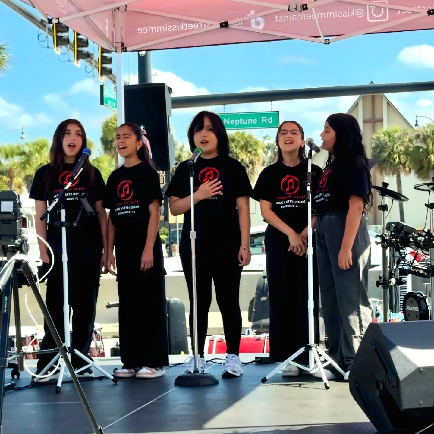 School of Talent performers at a Kissimmee community event